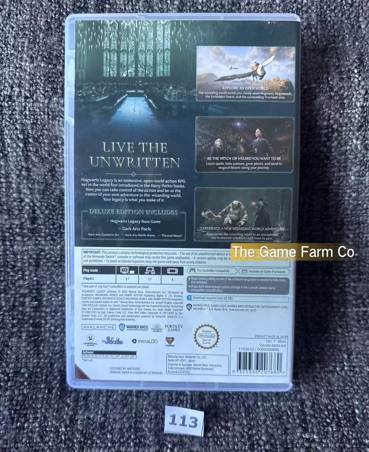 Hogworts Legacy Game - Nintendo Switch