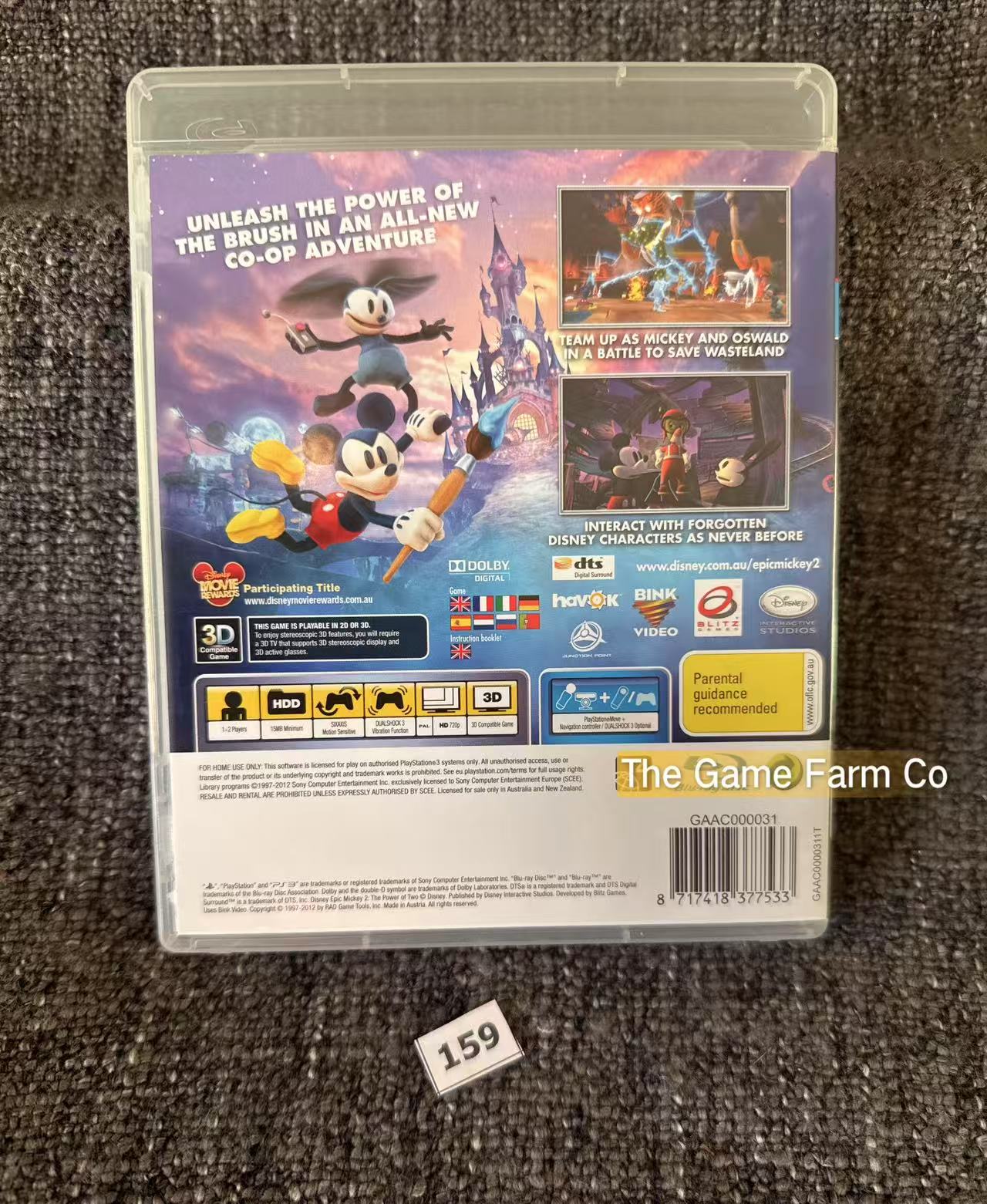 Epic Mickey 2 The Power Of Two Game - PS3 - Sony Playstation 3