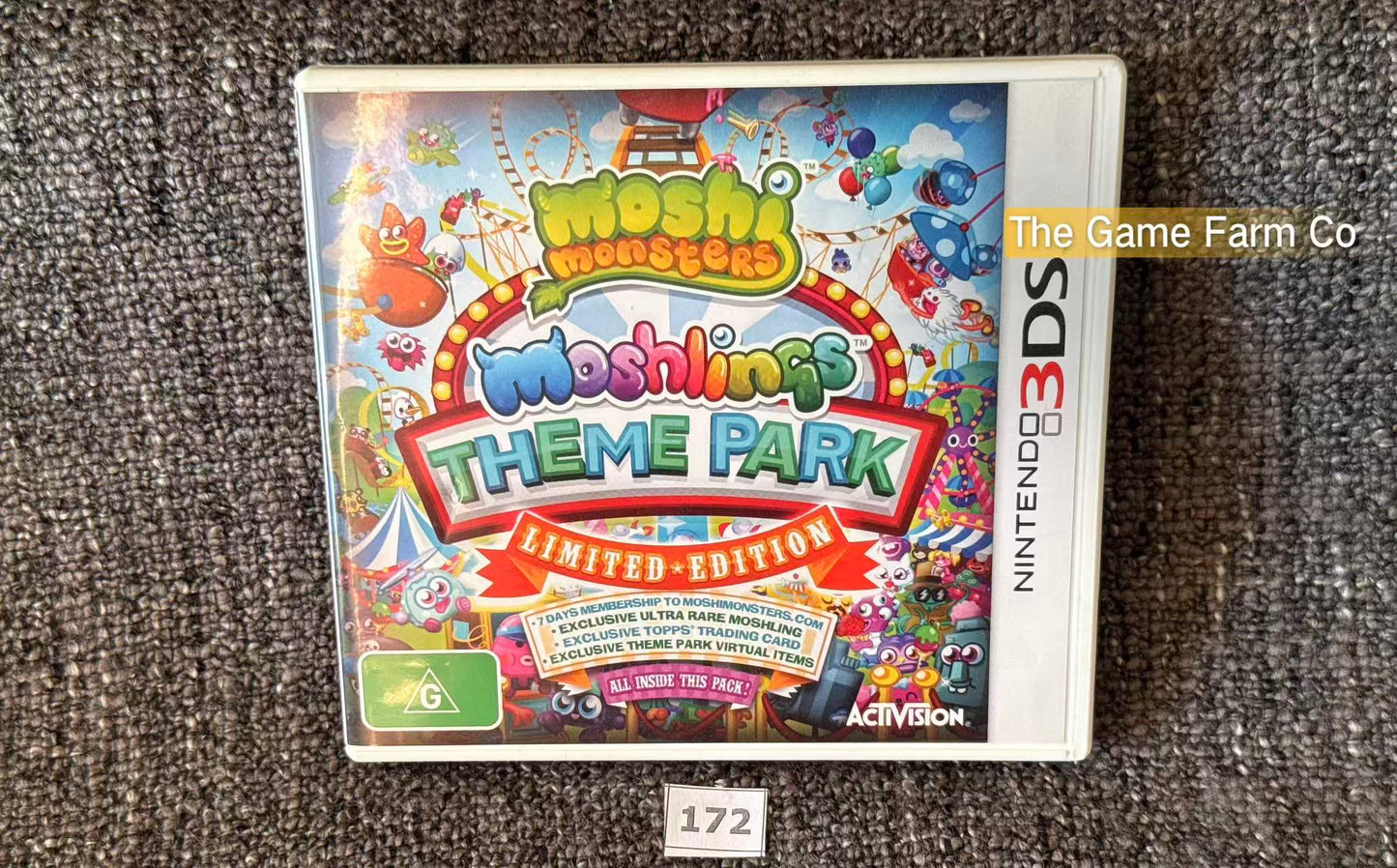 Moshi Monsters: Moshlings Theme Park Nintendo 3DS Physical Game CIB PAL Tested Used