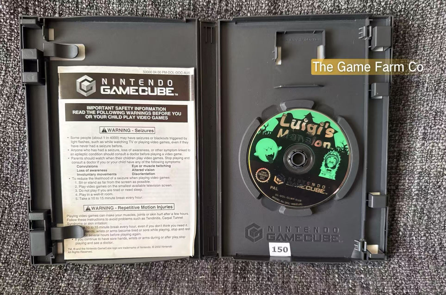 Luigi's Mansion Game - No manual  - Nintendo Gamecube - Pal Version