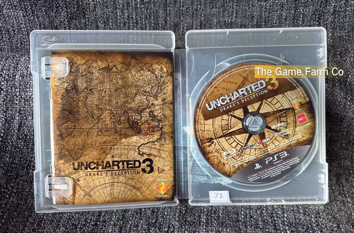 Uncharted 3 Drake's Deception Game - PS3 - Sony Playstation 3