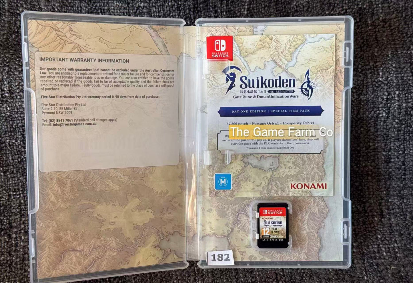 Suikoden I & II HD Remaster Nintendo Switch Physical Game Brand New Unsealed AUS