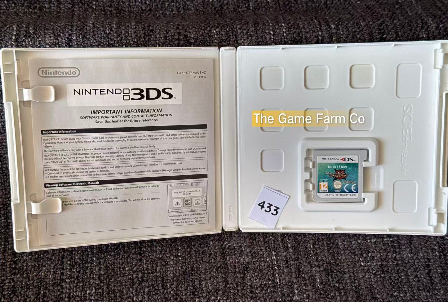 Monster Hunter Generations 3DS Physical Game CIB PAL Tested Used