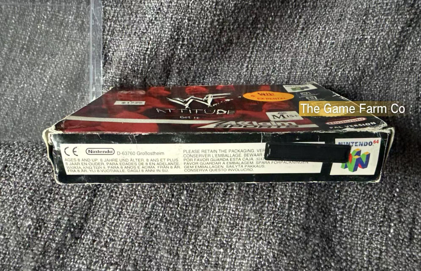 WWF Attitude Game Boxed - Nintendo 64 / N64 - Pal Version