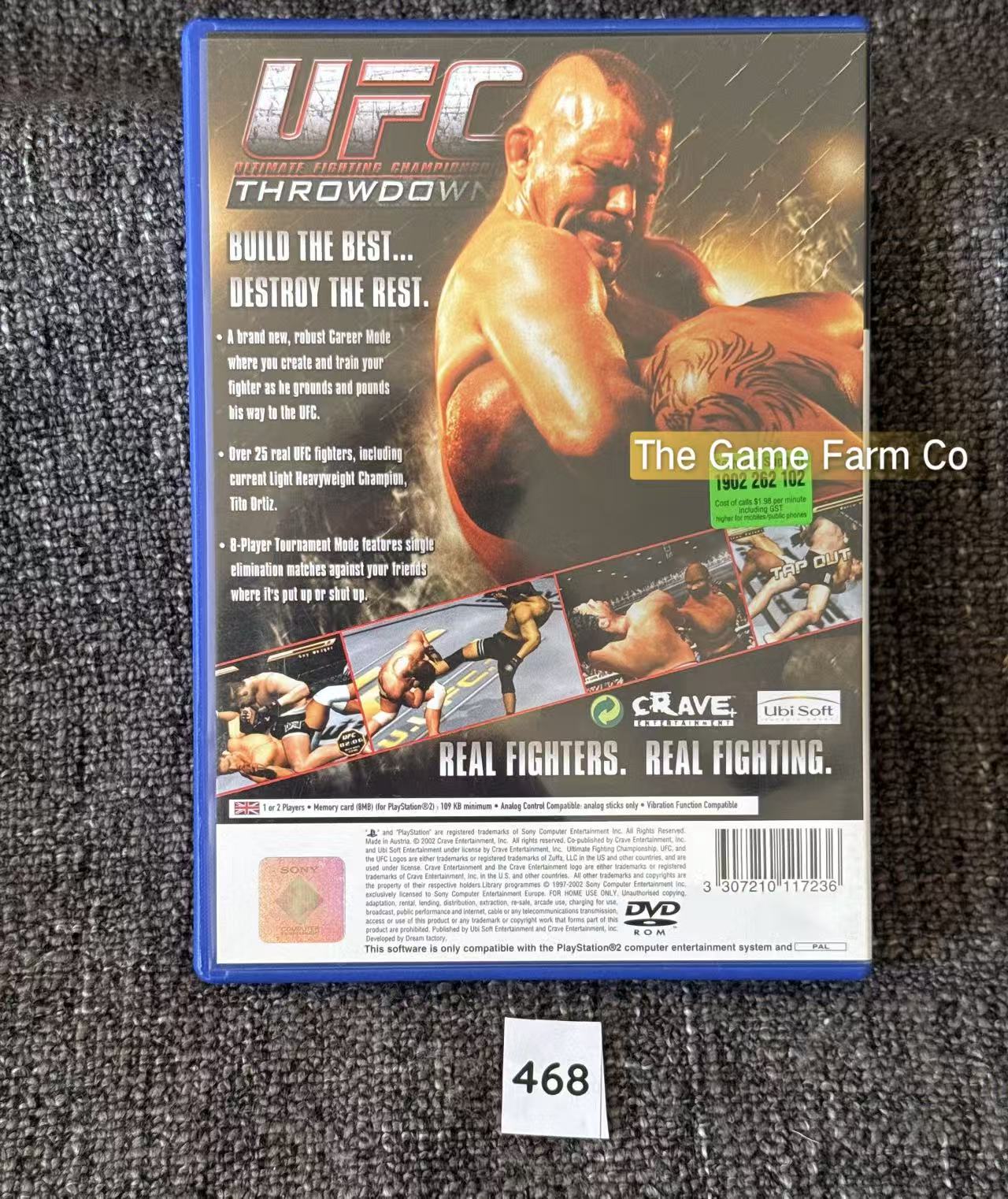 UFC: Throwdown PS2 Physical Game CIB PAL Tested Used