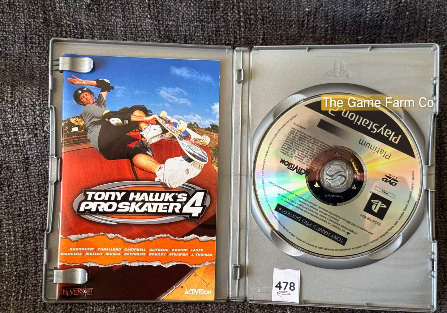 Tony Hawk's Pro Skater 4 PS2 Physical Game CIB PAL Tested Used