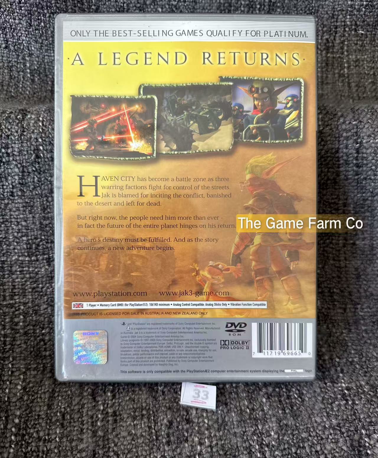 Jak 3 In Mint like condition Game- Sony PlayStation 2 (PS2)