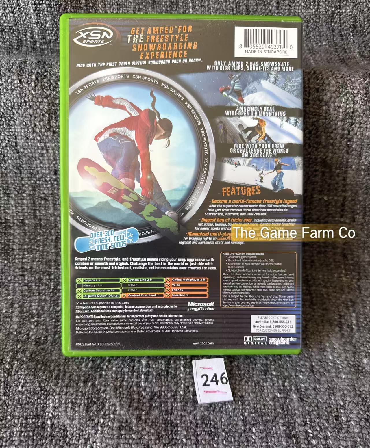 Amped 2 Game In mint like condition - Microsoft Xbox Original