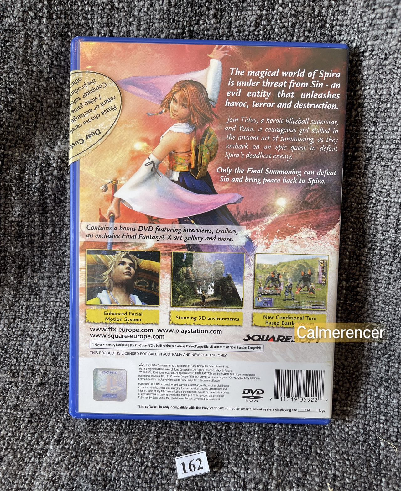 Final Fantasy X Game- Sony PlayStation 2 (PS2)