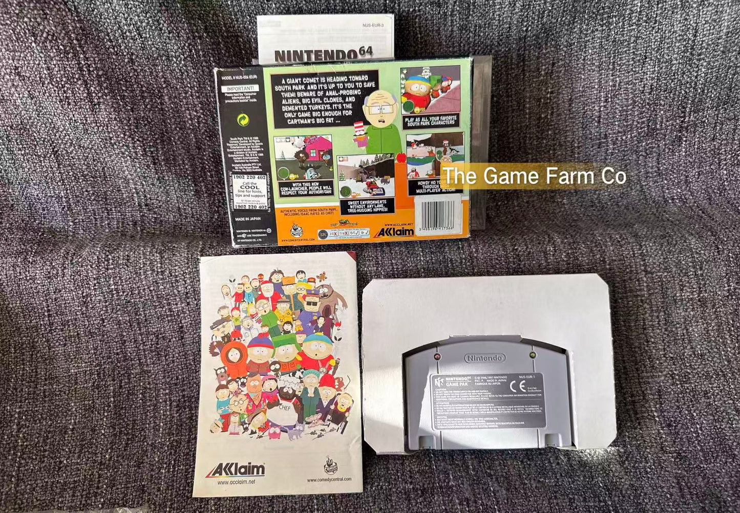 South Park N64 Physical Game CIB PAL Tested Used