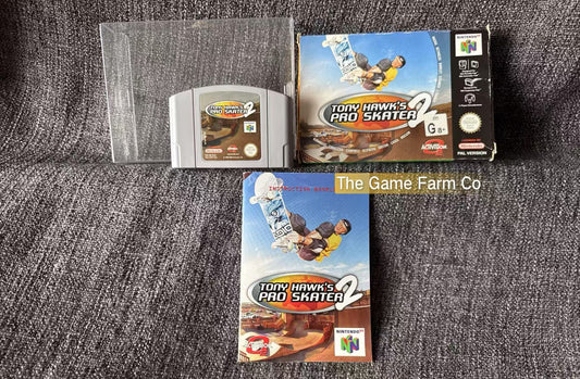 Tony Hawk's Pro Skater 2  Game Boxed - Nintendo 64 / N64 - Pal Version