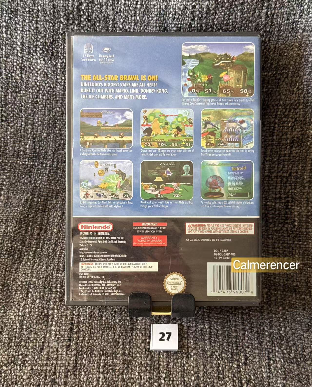 Super Smash Bros Melee Game - Nintendo Gamecube - Pal Version