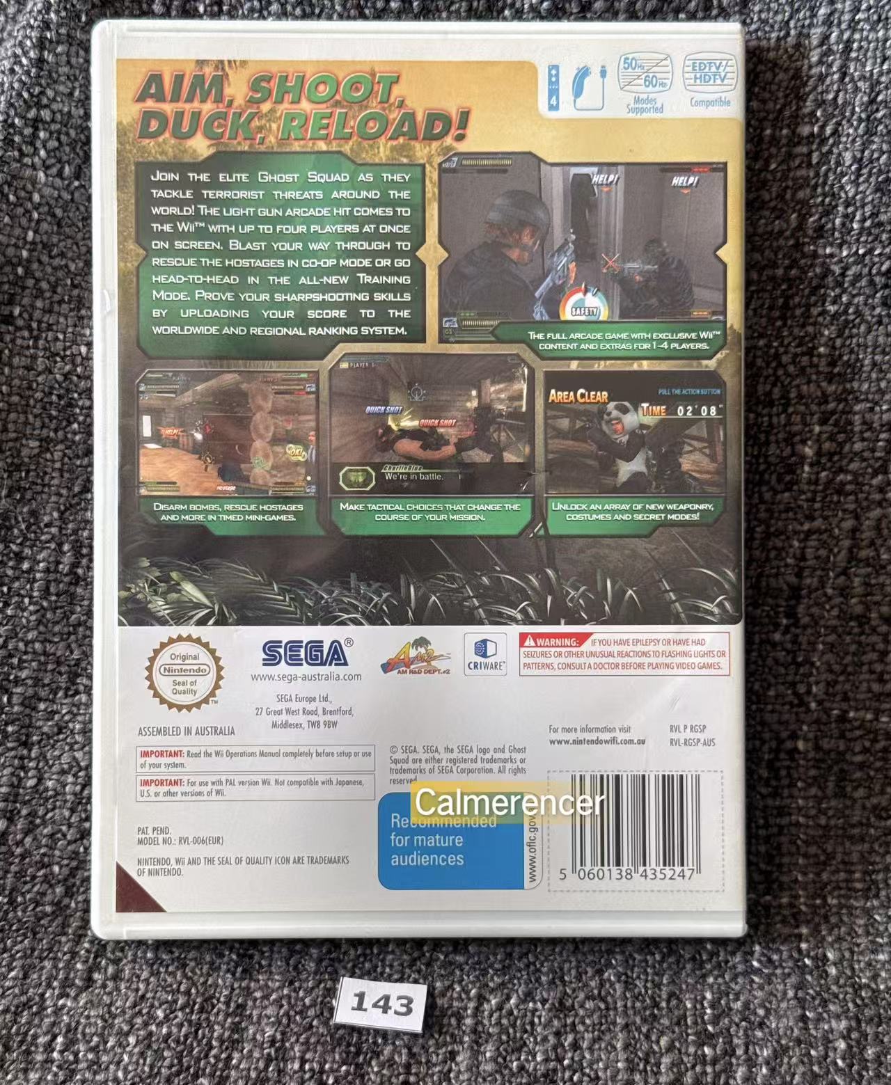 Ghost Squad -  Nintendo Wii game