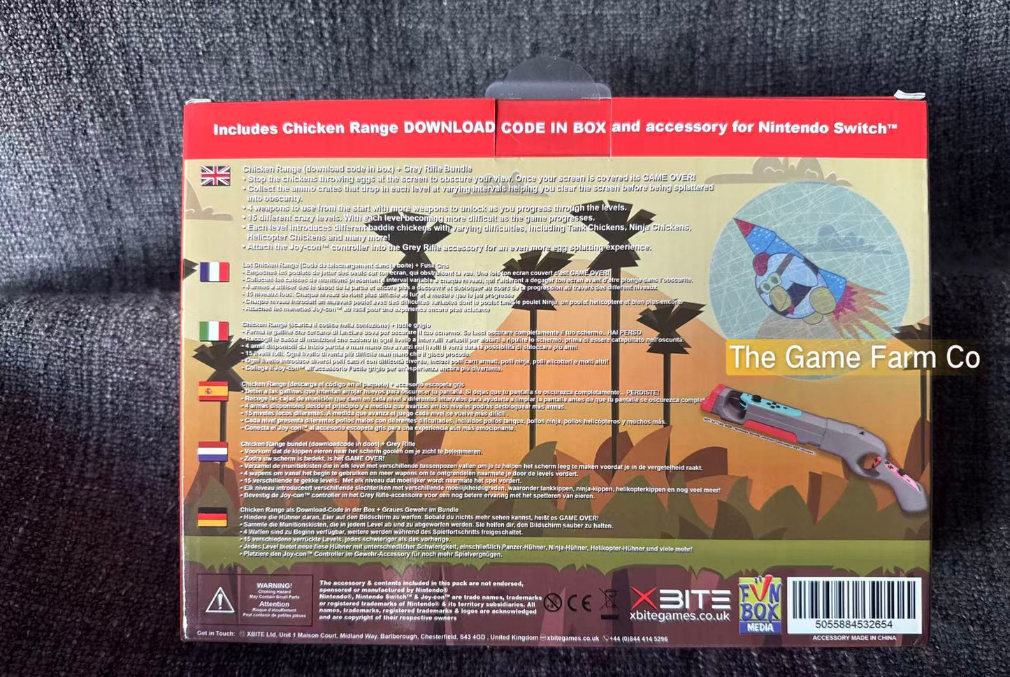 Chicken Range Boxed - Brand new (DOWNLOAD CODE) Switch Game - Nintendo Switch