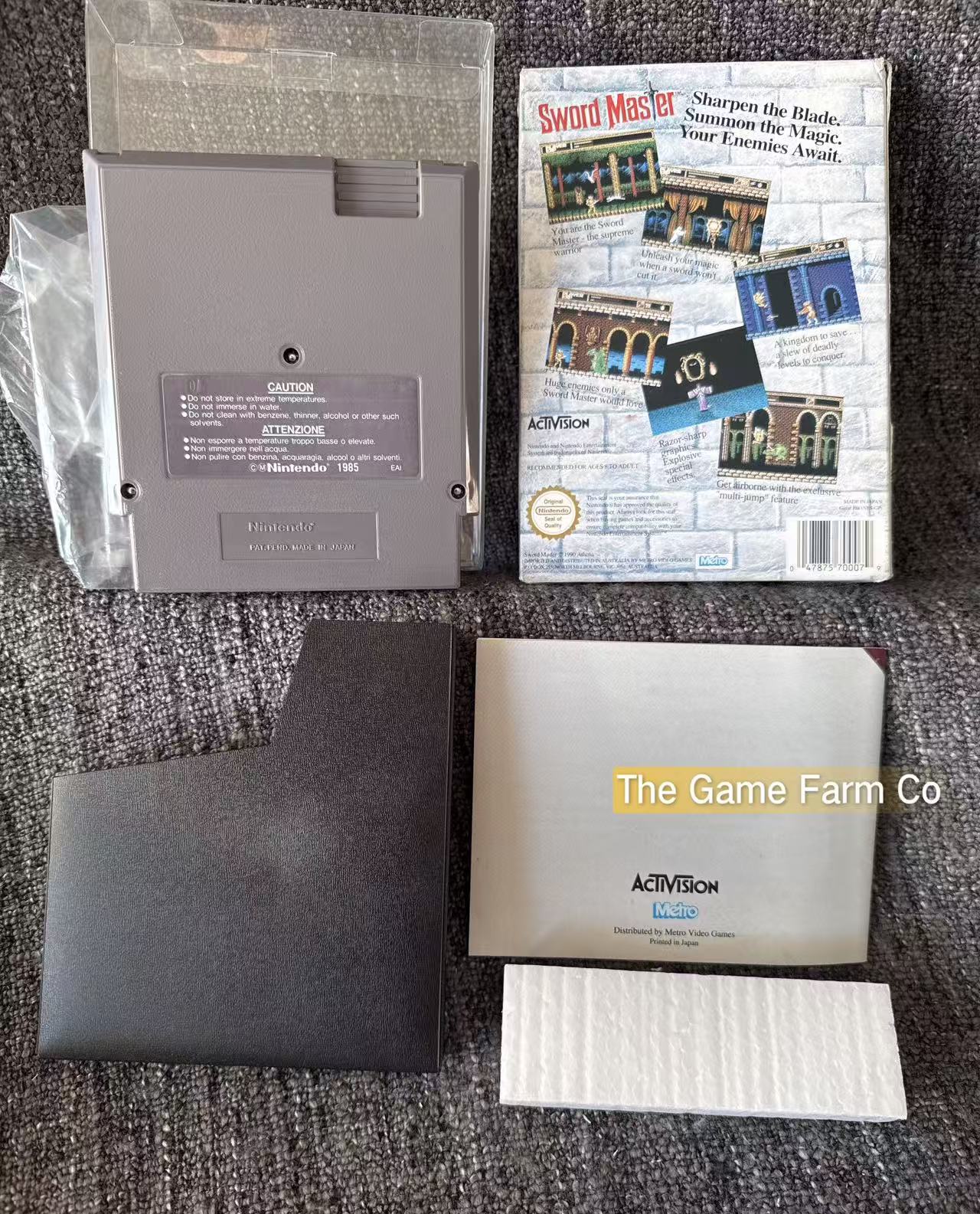 Sword Master Boxed Game - Nes - Nintendo / Entertainment System - Pal Version
