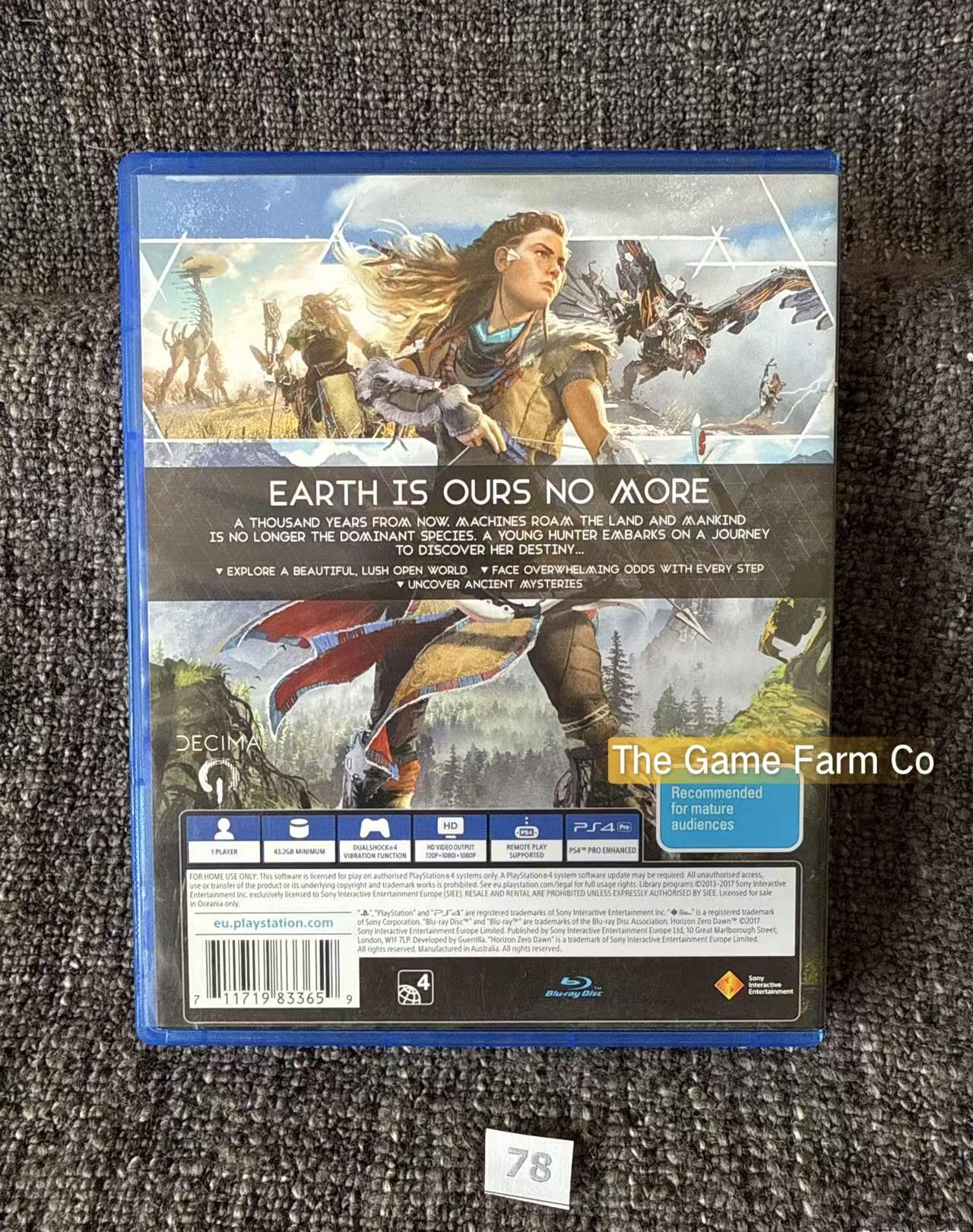 Horizon Zero Dawn Sony Playstation 4 (PS4) Game