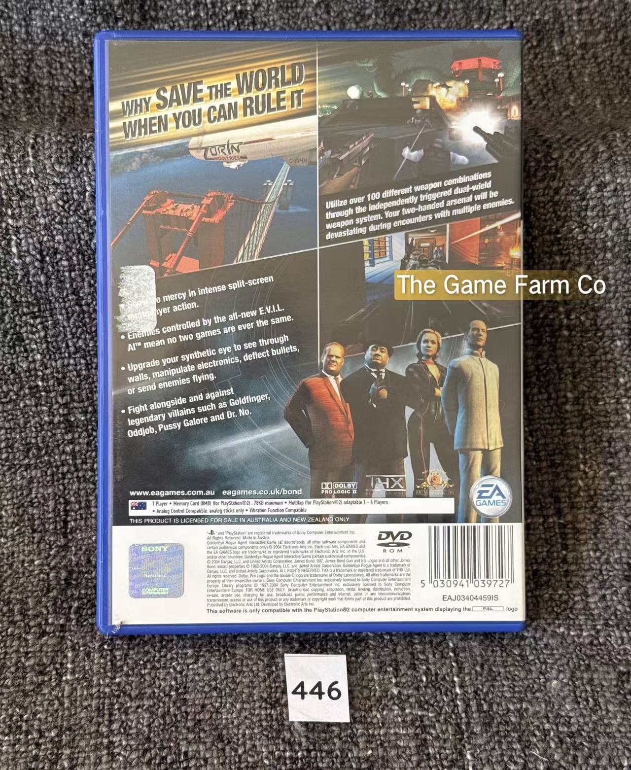GoldenEye Rogue Agent PS2 Physical Game CIB PAL Tested Used