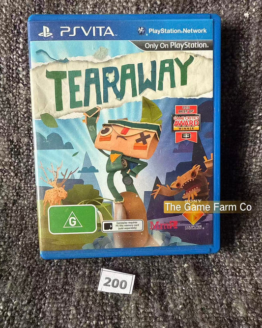 Tearaway (PS Vita) PlayStation Vita Papercraft Adventure Game Tested Complete In Box CIB