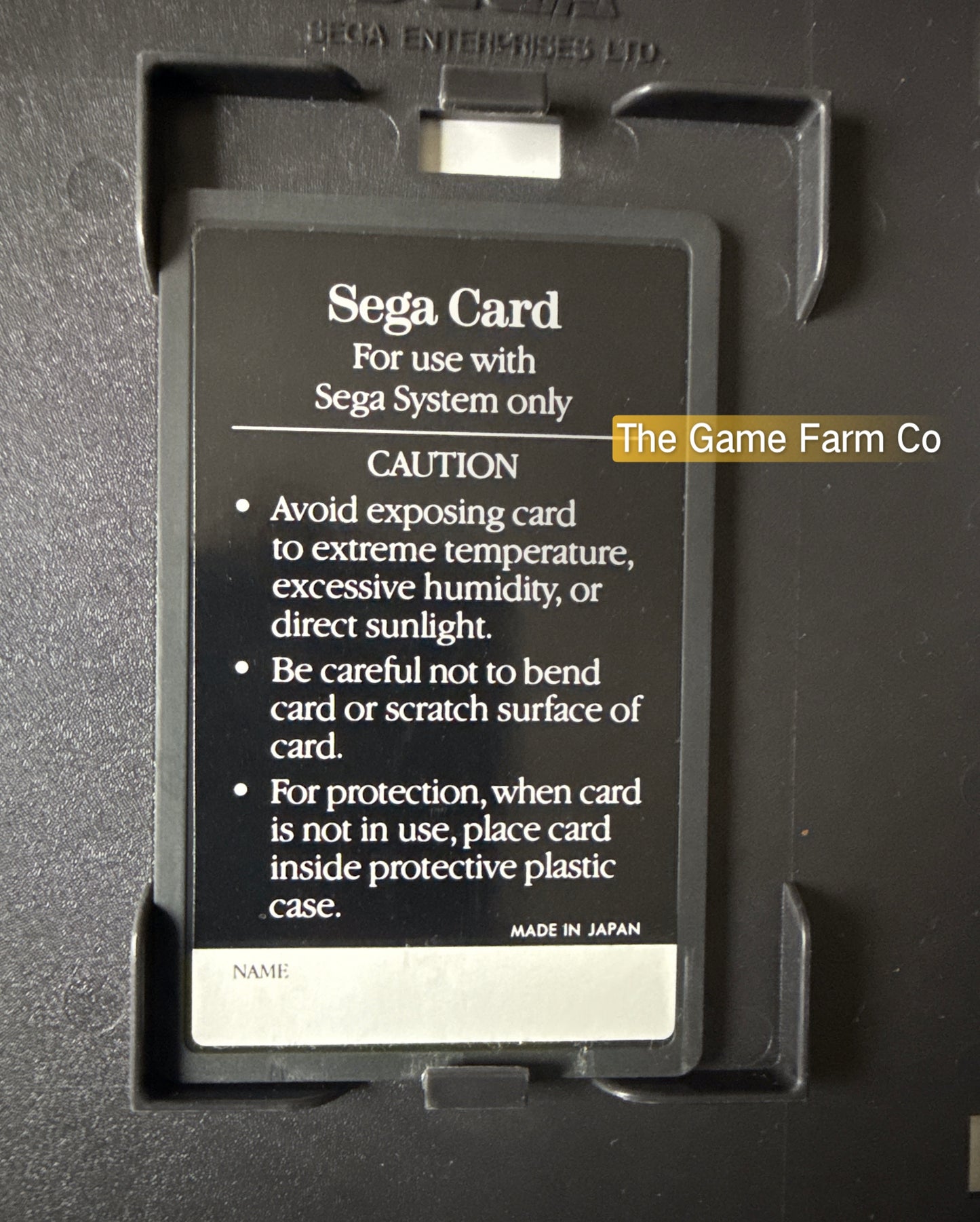 Super Tennis Game - The Sega Card