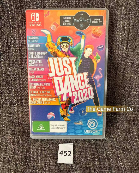 Just Dance 2020 Nintendo Switch Physical Game Cartridge PAL Tested Used