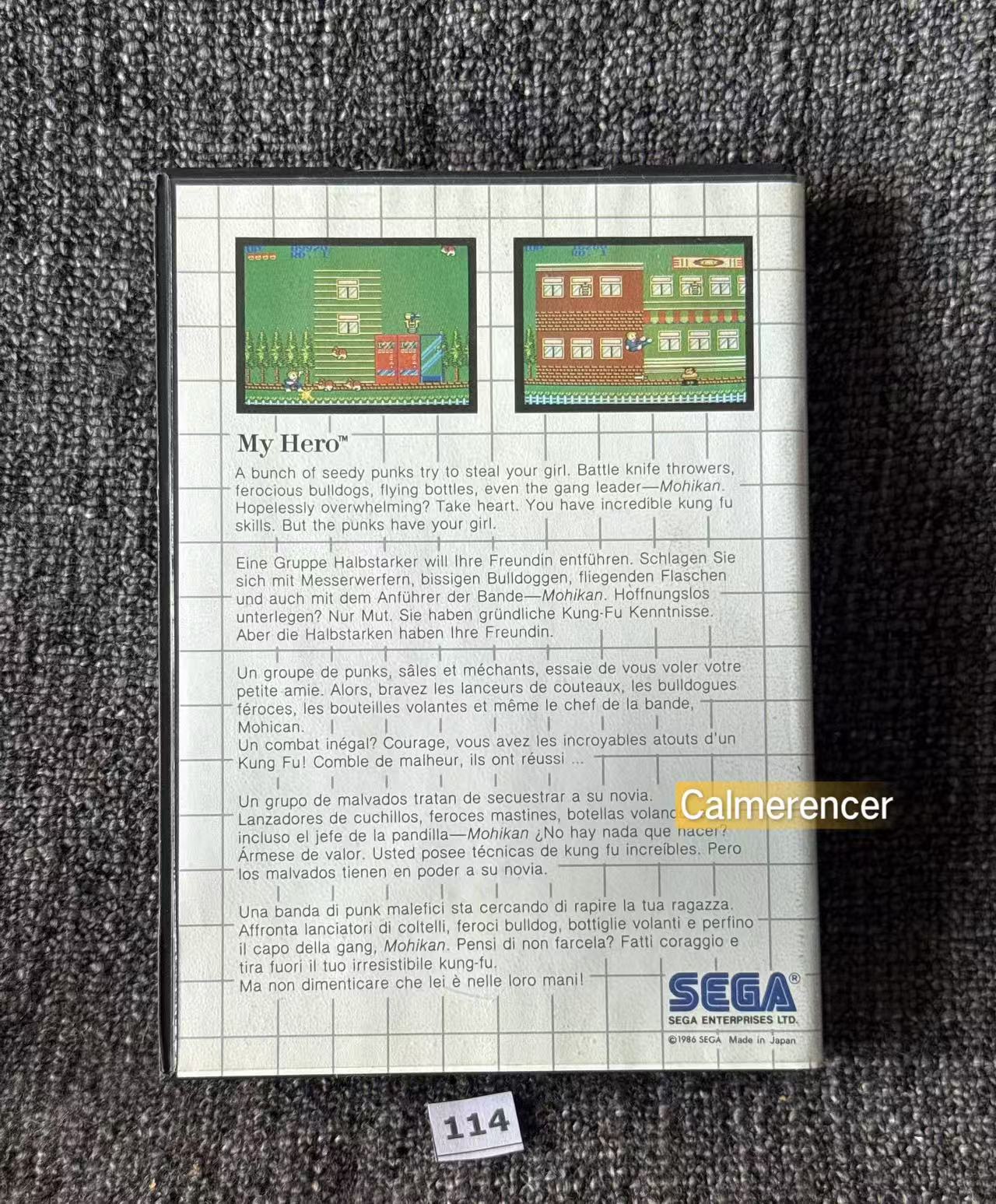 My Hero Game - Sega Master System