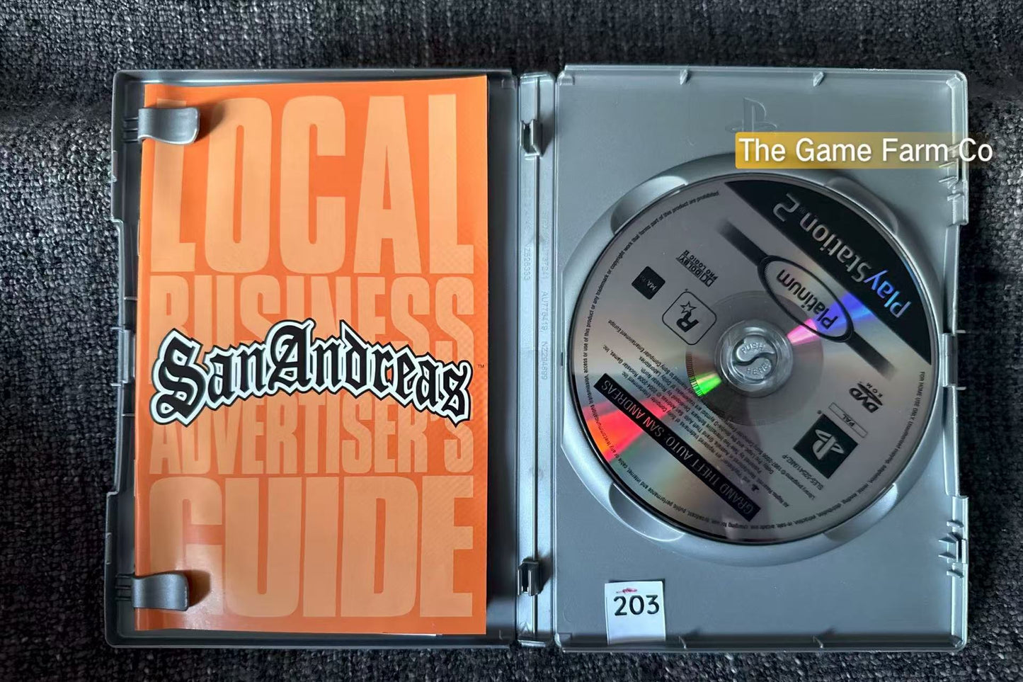Grand Theft Auto San Andreas Game- Sony PlayStation 2 (PS2)