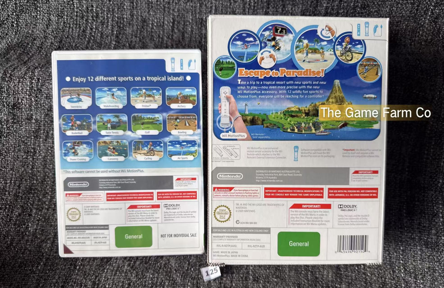 Wii Sports Resort  Boxed with Motion Plus Adapter + sleeve - Nintendo Wii game