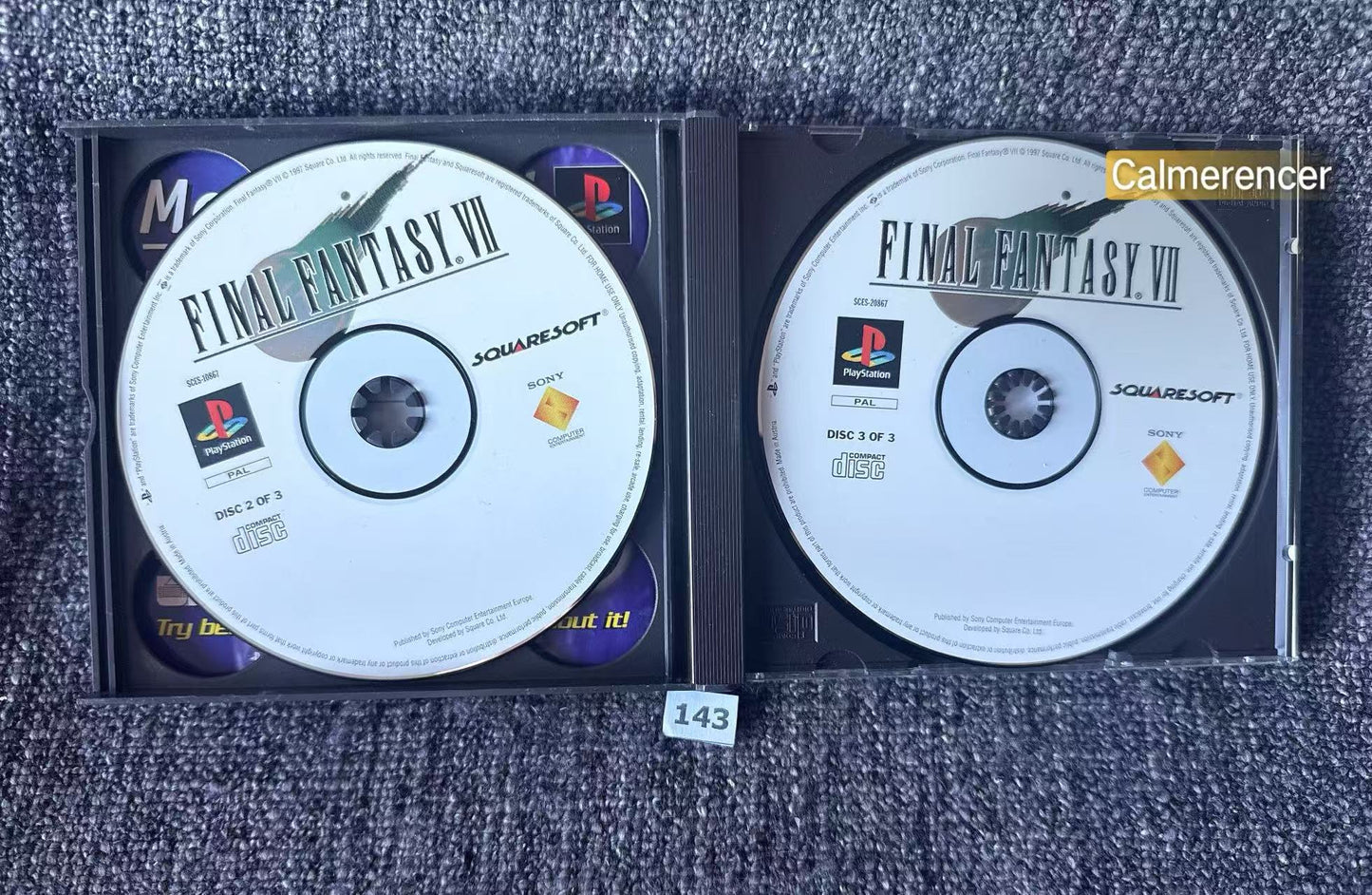 Final Fantasy VII  With FF VIII - Sony Playstation One (PS1) Game