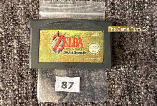 The Legend Of Zelda Four Swords Game -Nintendo Gameboy Advance Cart GBA - Pal Version