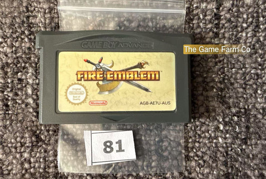 Fire Emblem Game -Nintendo Gameboy Advance Cart GBA - Pal Version