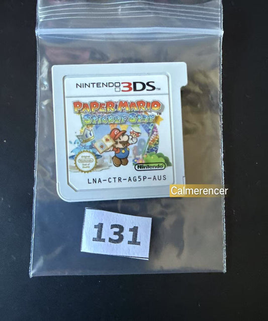 Paper Mario Sticker Star  Game - No case Nintendo 3DS