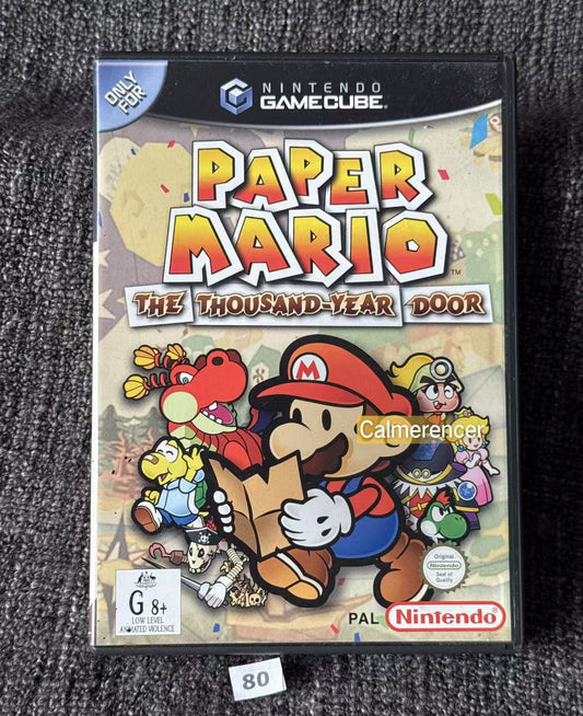 Paper Mario Game - No manual  - Nintendo Gamecube - Pal Version