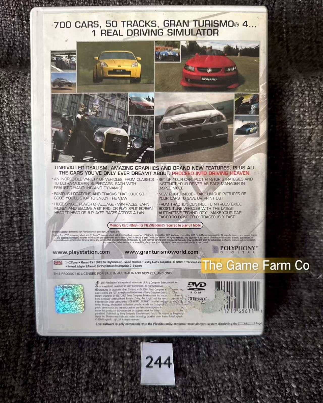 Gran Turismo 4 Game- Sony PlayStation 2 (PS2)