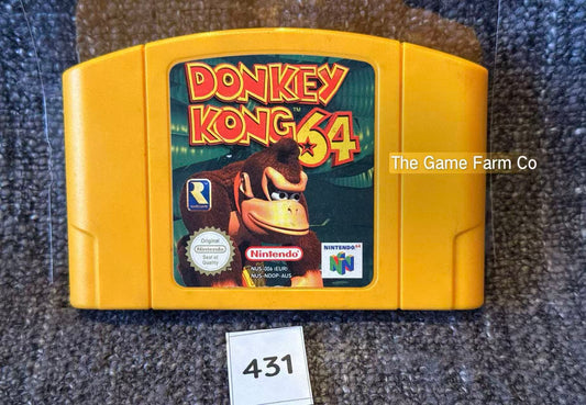 Donkey Kong 64 (Nintendo 64 N64) Authentic PAL Loose Yellow Game Cartridge Only