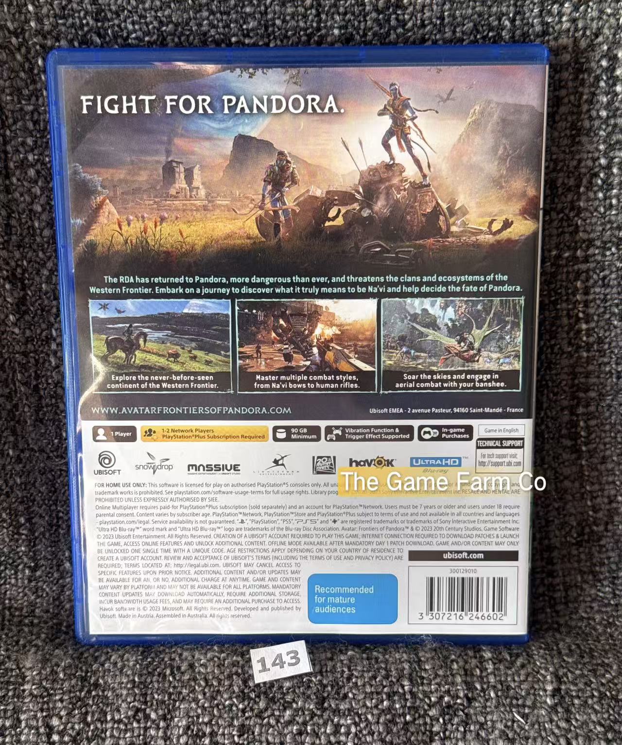 Avatar: Frontiers of Pandora Sony PlayStation 5 Complete PAL Tested Used