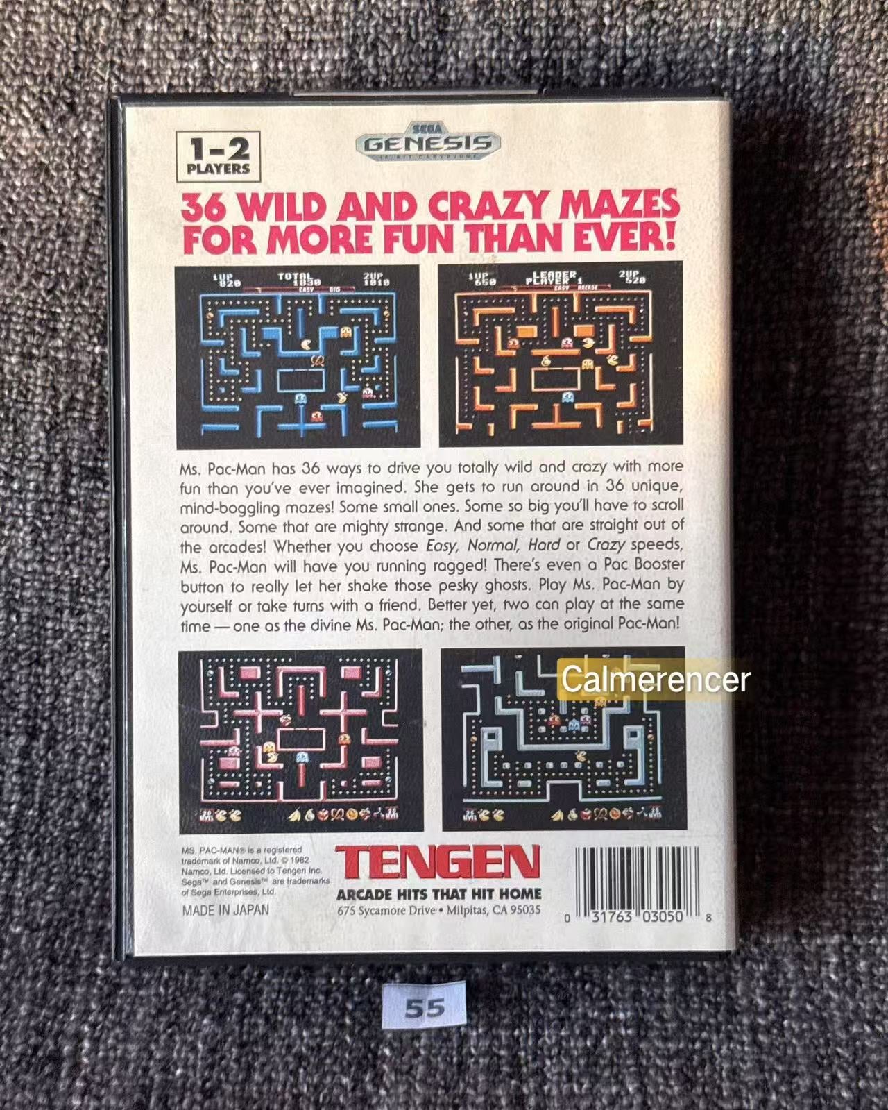 Ms. Pac-Man - No Manual - Game - Sega Mega Drive / Sega Genesis