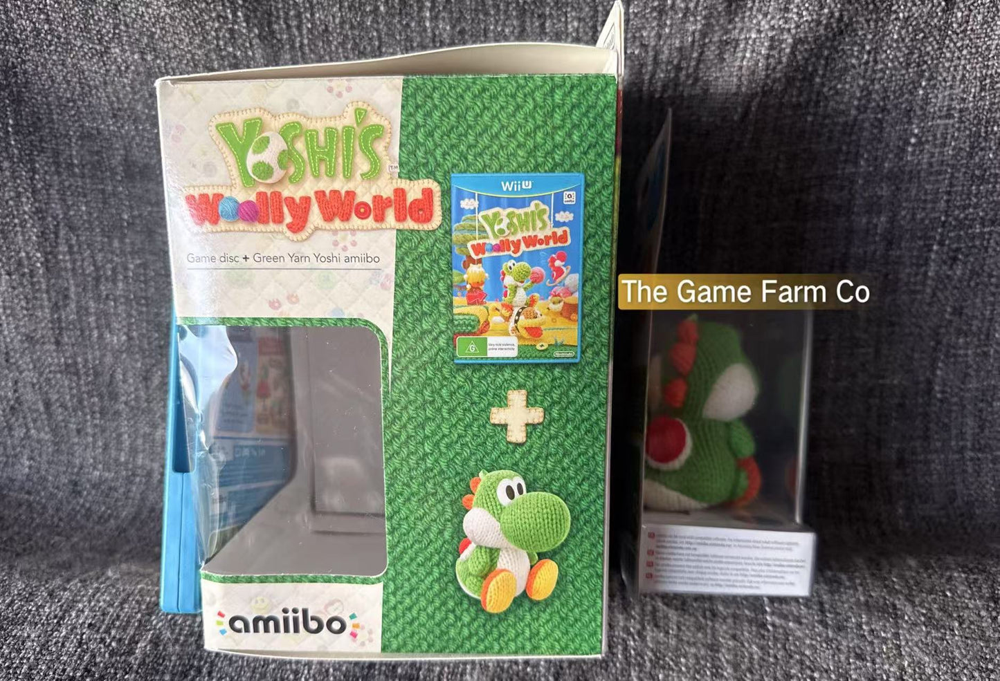 Yoshi’s Woolly World Green Yoshi Amiibo Yarn Bundle - Nintendo Wii U Game