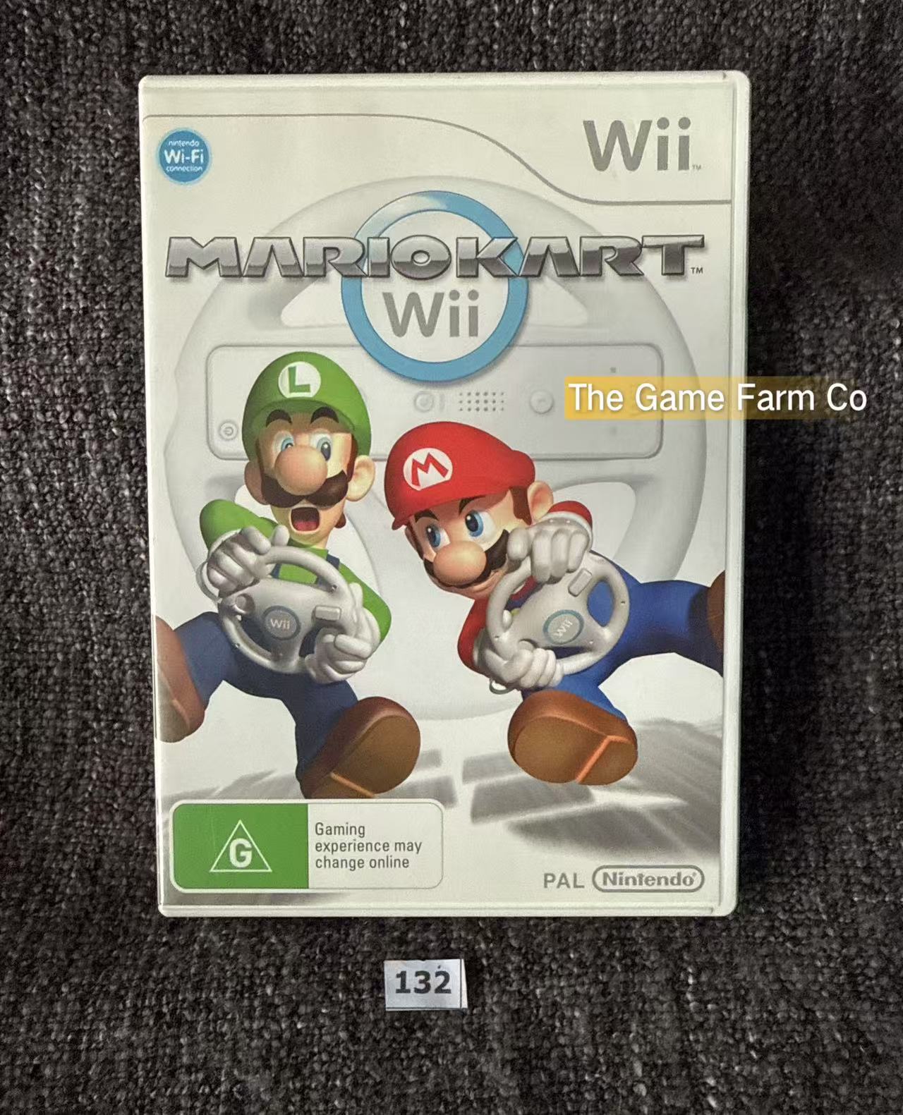 Black Nintendo Wii Mario Kart Bundle Edition - Pal Australian in Excellent condition