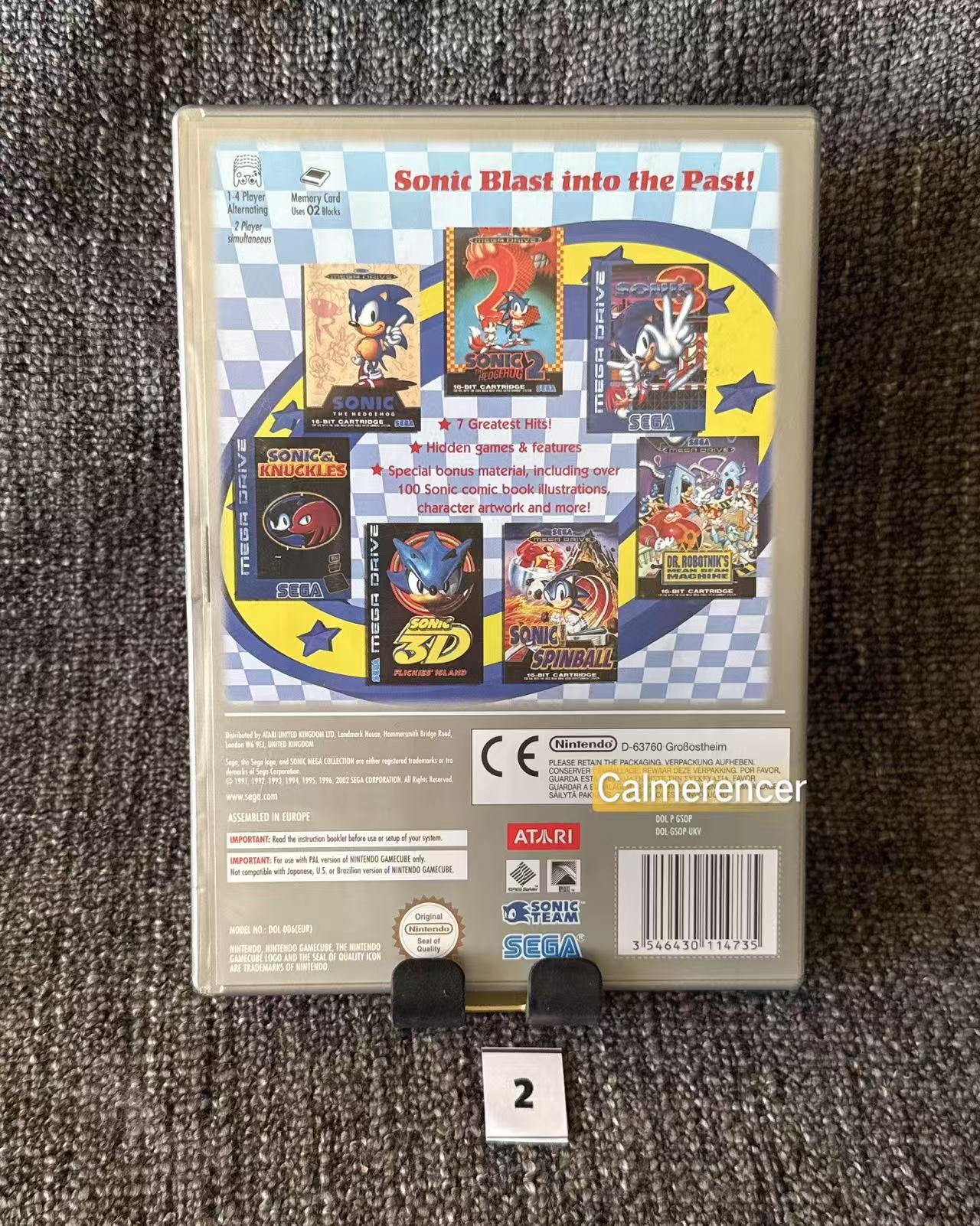 Sonic Mega Collection Game - Nintendo Gamecube - Pal Version