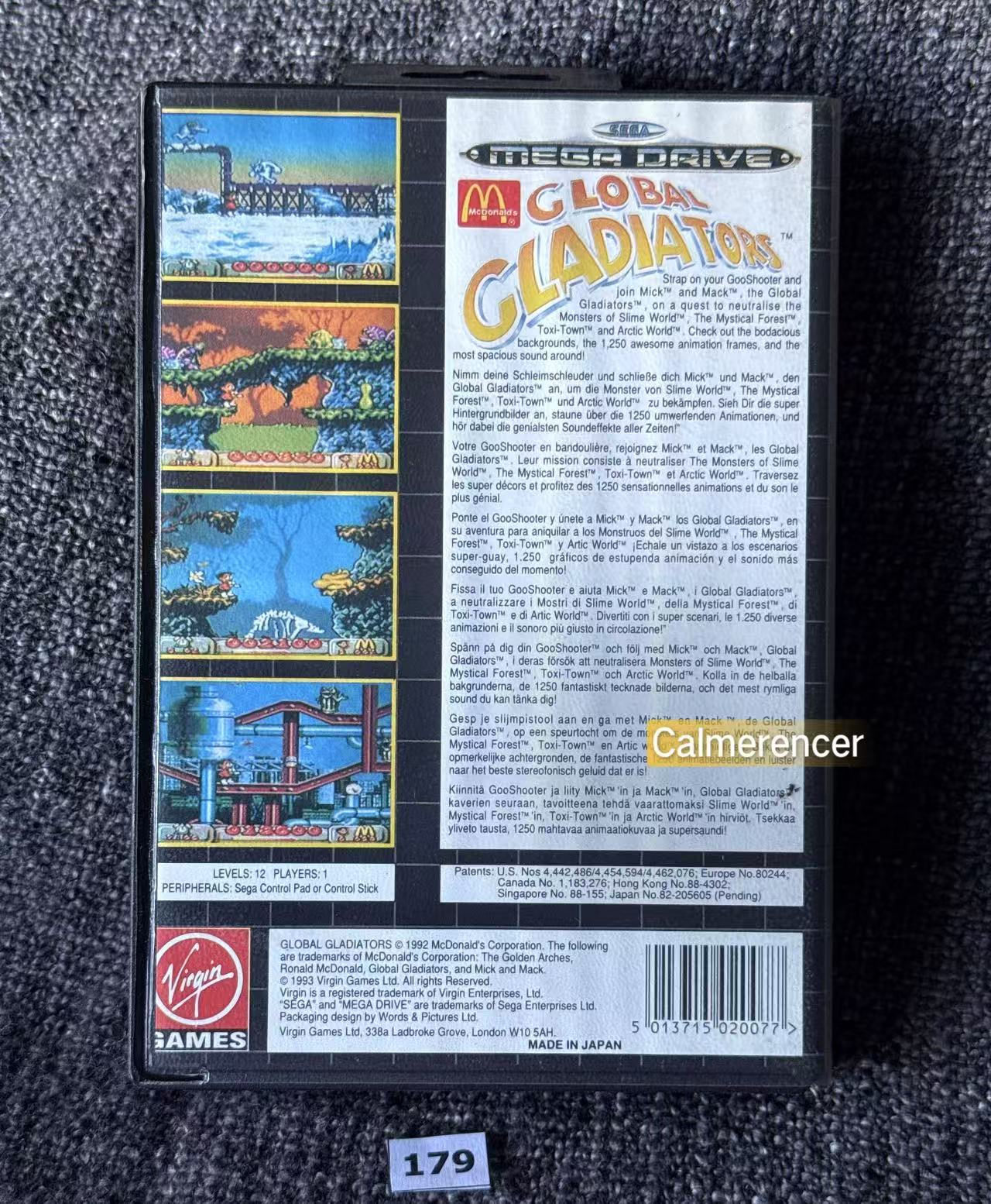 Global Gladiators - Game - Sega Mega Drive