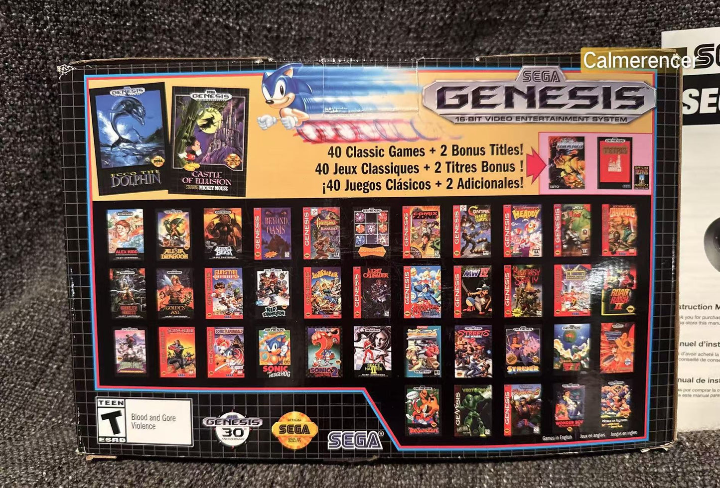 Sega Genesis Mini Console in excellent condition