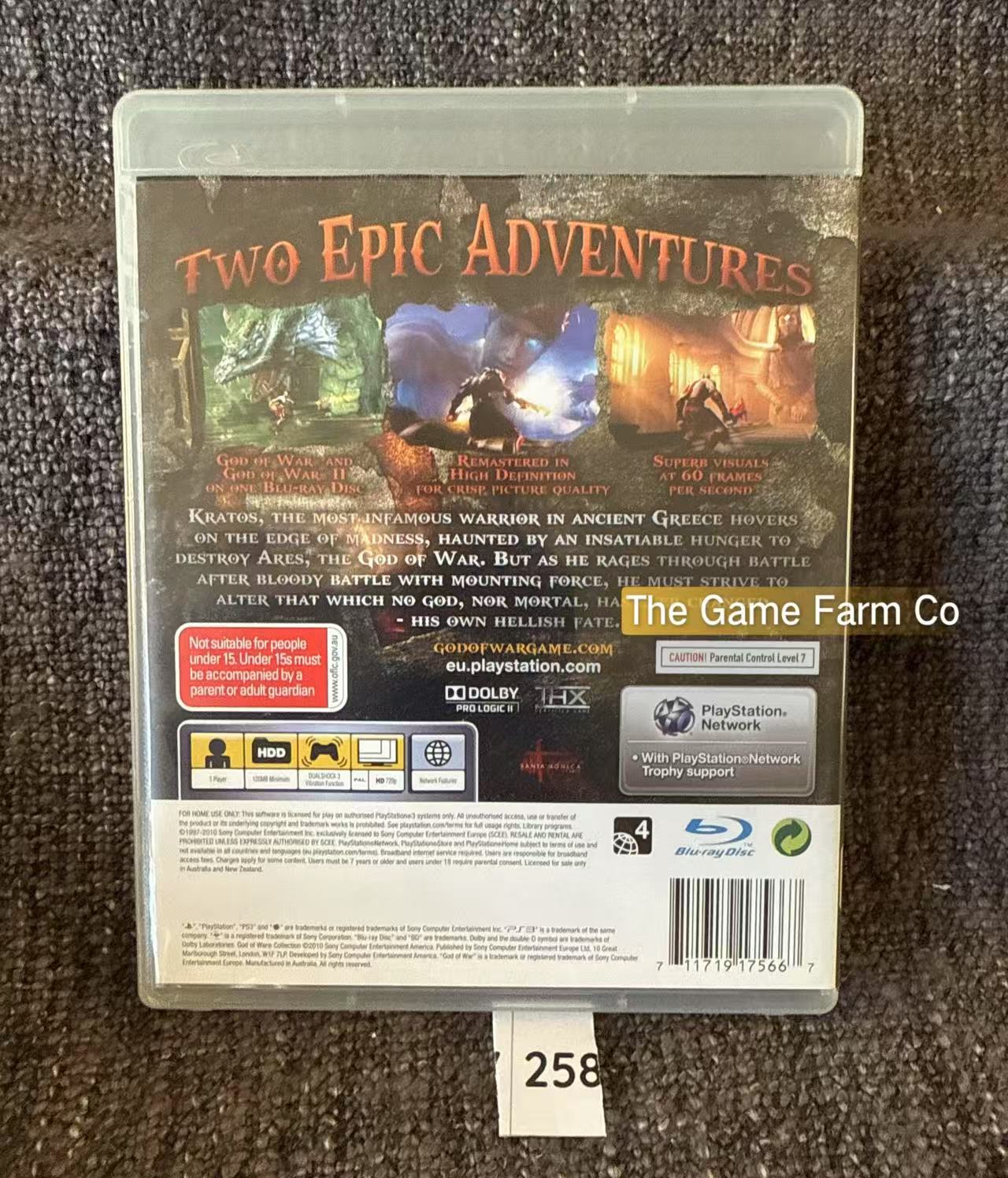 God Of War Collection Game - PS3 - Sony Playstation 3