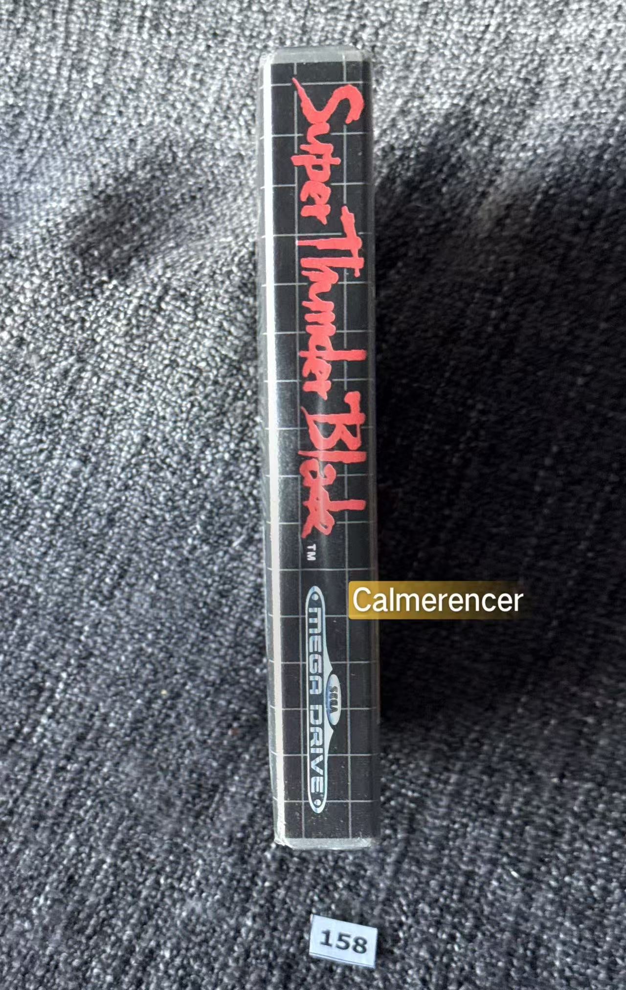 Super Thunder Black - Silver case - No manual  - Game - Sega Mega Drive