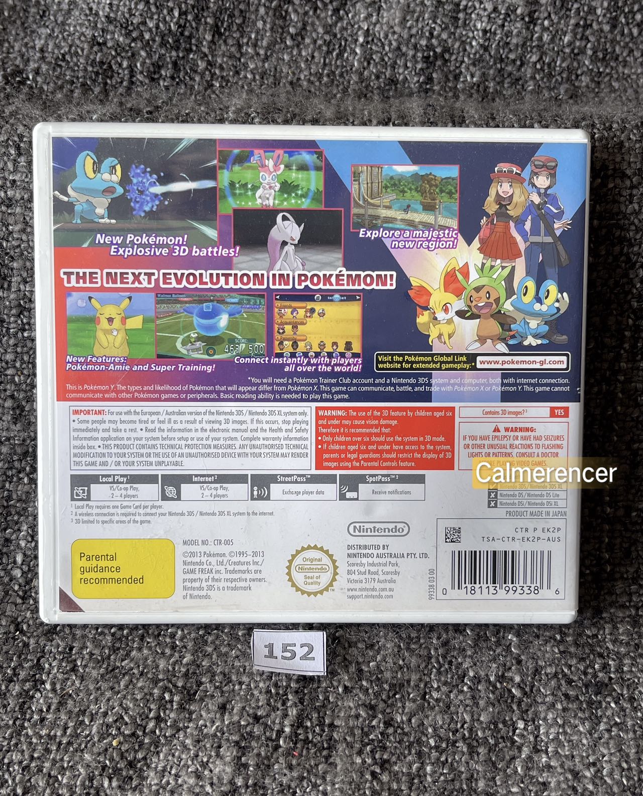 Pokemon Y Game Nintendo 3DS