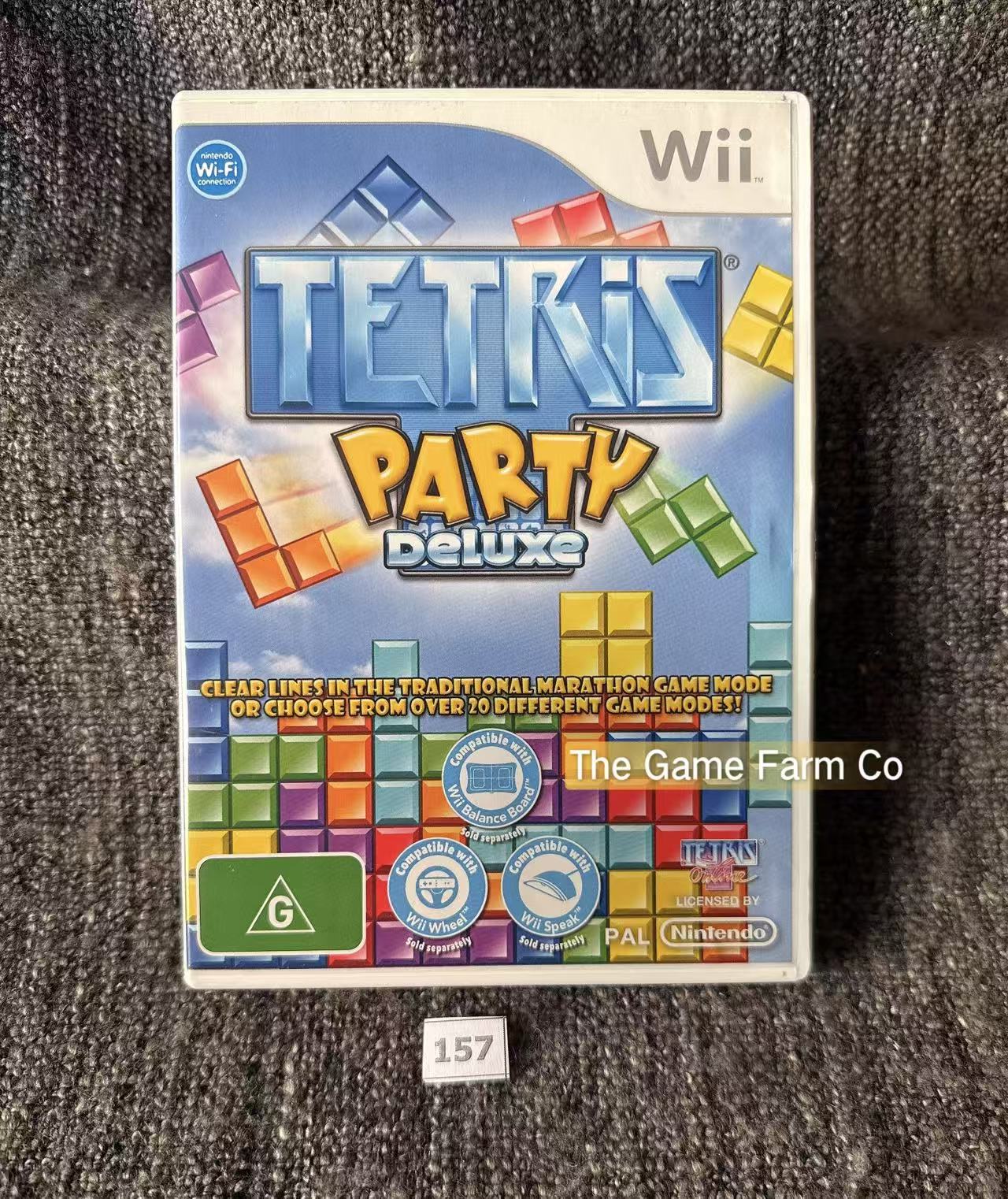 Tetris Party Deluxe (Nintendo Wii) CIB Complete with Manual PAL