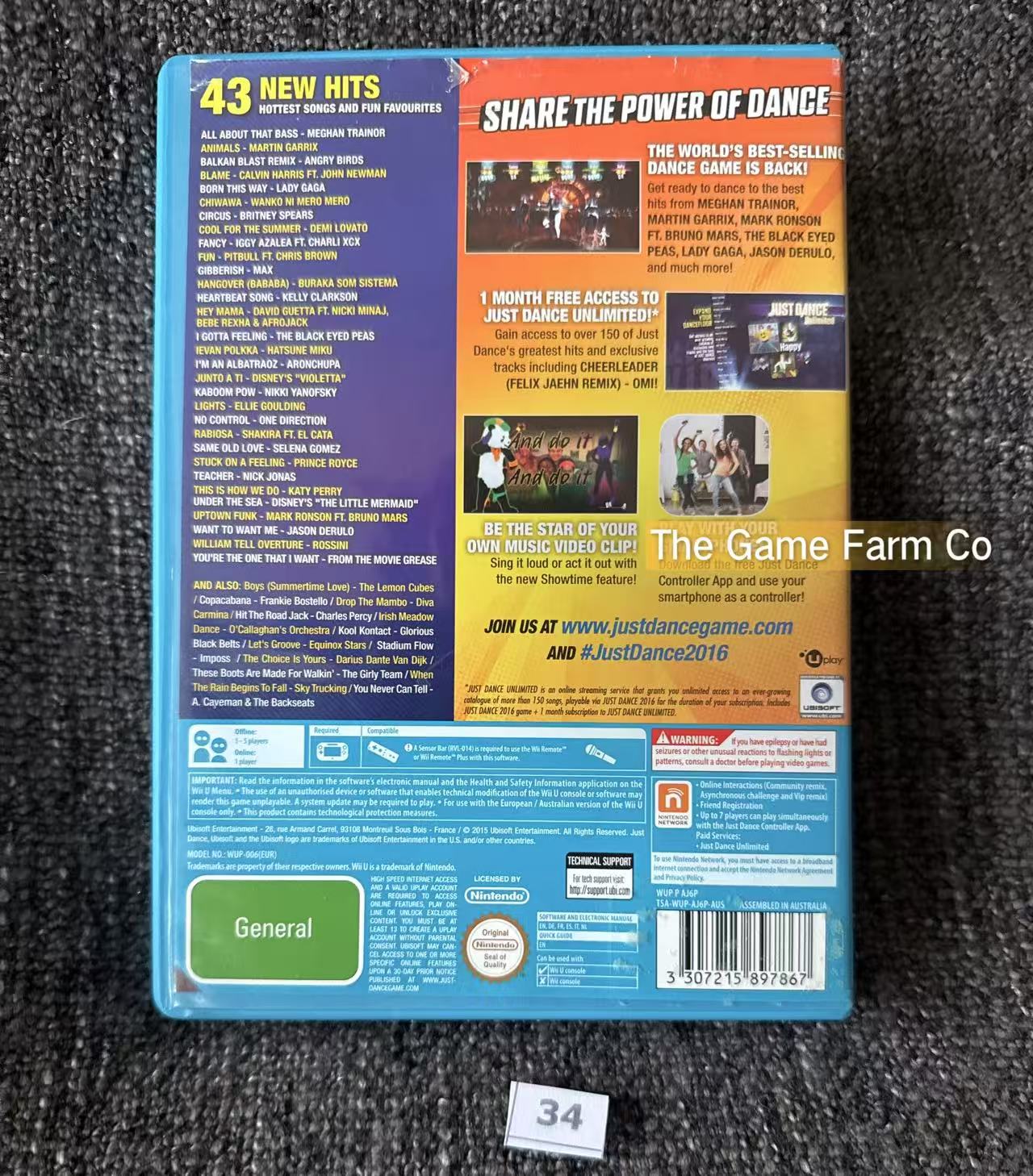 Just Dance 2016 - Nintendo Wii U Game
