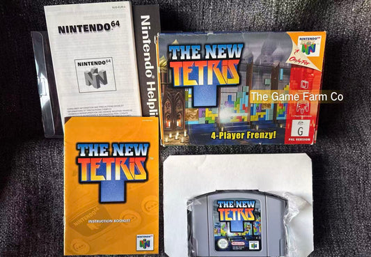 The New Tetris N64 Physical Game CIB PAL Tested Used Great Condition