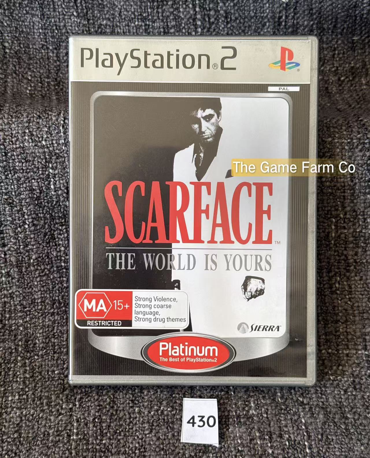 Scarface: The World Is Yours PS2 Physical Game CIB PAL Tested Used