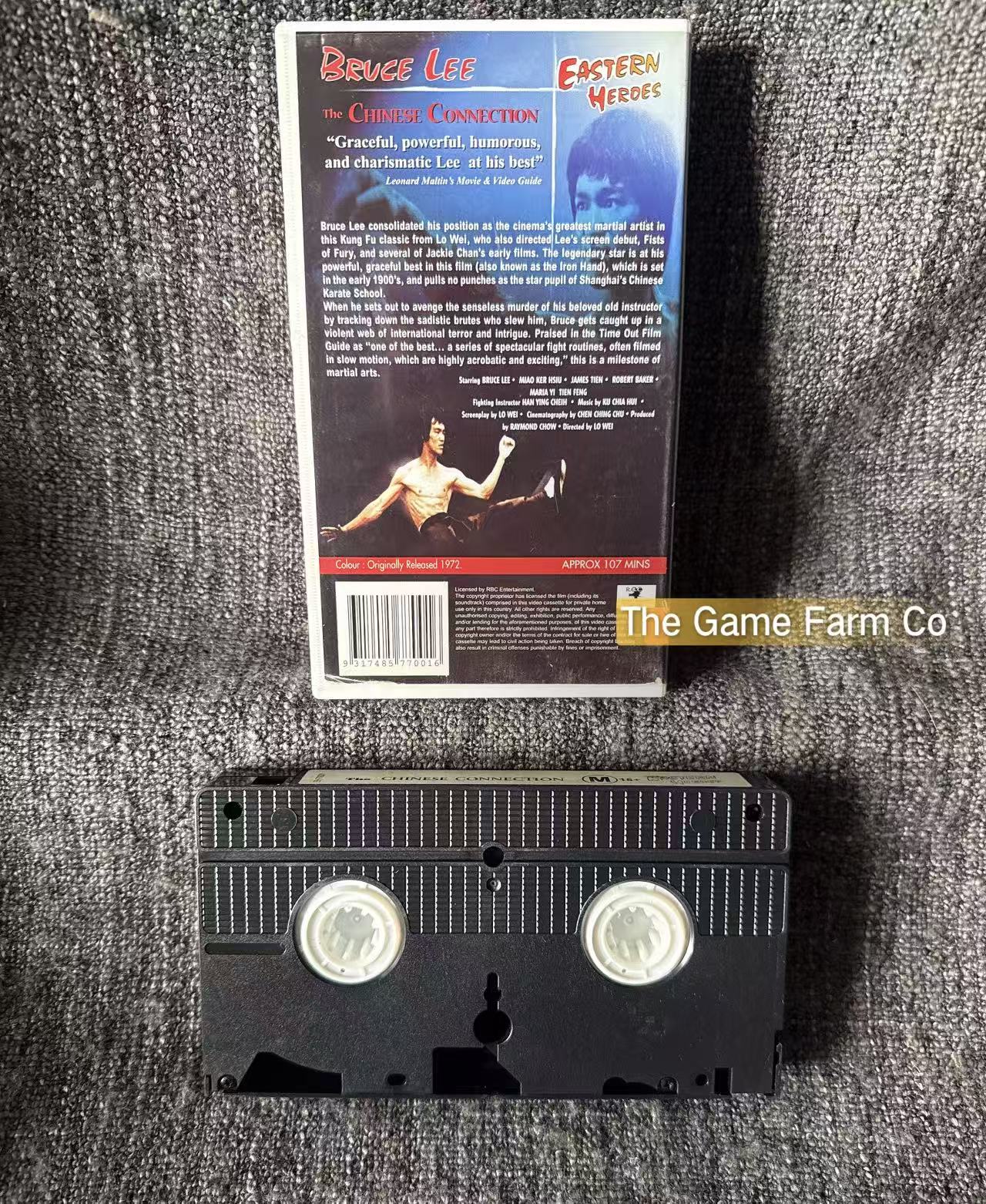Bruce Lee: The Chinese Connection (VHS) Authentic Complete in Box (CIB) Martial Arts Classic