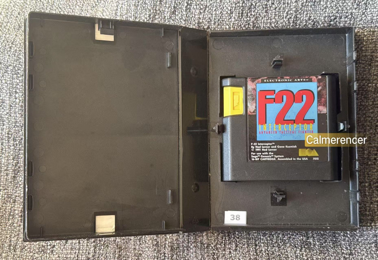 F 22 Interceptor Advanced Tactical Fighter Game - No manual - Sega Mega Drive